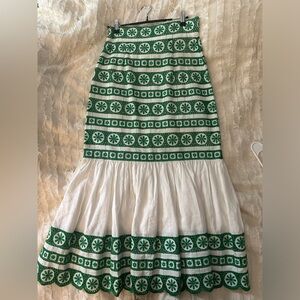 Zara embroidered skirt